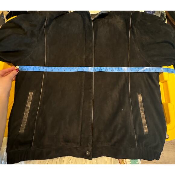 VTG Leather Jacket 1980s Solvang First Street Leather Lambskin Suede XL Designer - Picture 13 of 15